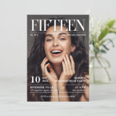 Magazine Editorial Newsletter Sweet 15写真 招待状 (スタンド正面)