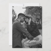 Magazine Editorial Newspaper Wedding Save the Date 招待状 (裏面)