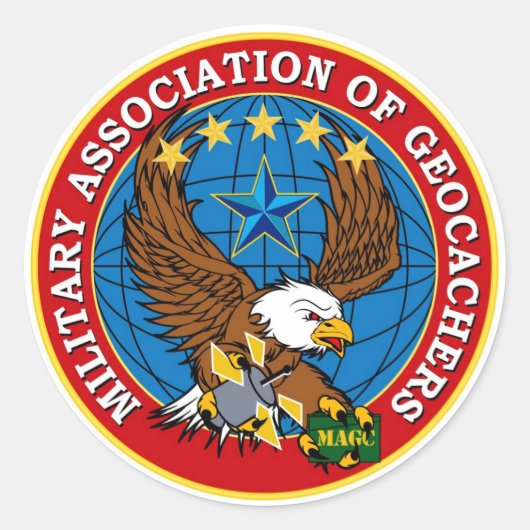 MAGCスクリームイーグルステッカー ラウンドシール (正面)