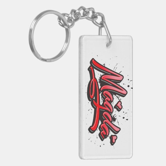 Magda Heart Splash Graffiti Schlüsselanhänger キーホルダー (正面左)