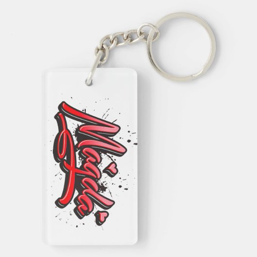 Magda Heart Splash Graffiti Schlüsselanhänger キーホルダー (裏面)