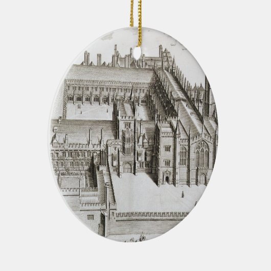 Magdalenの大学、「Oxonia Illustrataからのオックスフォード、 セラミックオーナメント (右)