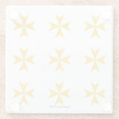 Magdaleneかマルタ十字のコースター ガラスコースター (裏面)