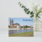 Magdeburgビューの写真 ポストカード (スタンド正面)