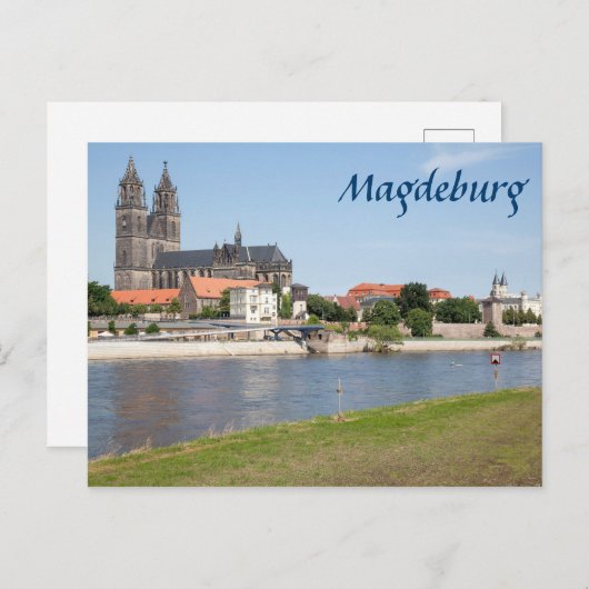 Magdeburgビューの写真 ポストカード (正面/裏面)