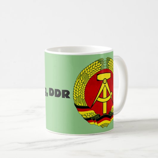 Magdeburg, DDR, Magdeburg,ドイツ(Ossi) コーヒーマグカップ (正面右)