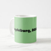 Magdeburg, DDR, Magdeburg,ドイツ(Ossi) コーヒーマグカップ (正面左)