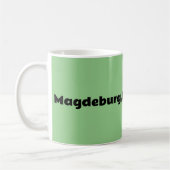 Magdeburg, DDR, Magdeburg,ドイツ(Ossi) コーヒーマグカップ (左)
