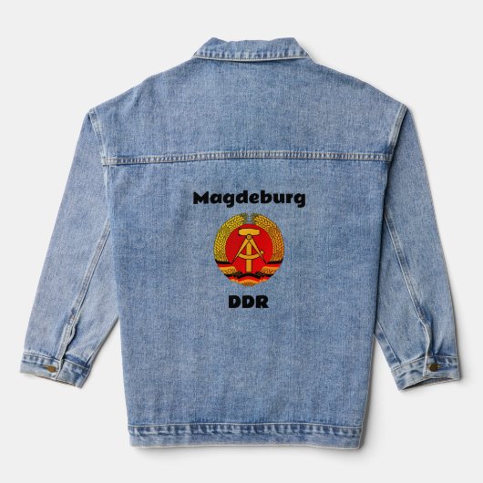 Magdeburg, DDR, Magdeburg,ドイツ(Ossi) デニムジャケット (裏面)