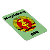 Magdeburg, DDR, Magdeburg，ドイツ(Ossi) マグネット (右側)