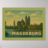Magdeburg Germany City Art ポスター (正面)