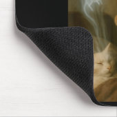 Mage Cat Meme Cat Exorcism Mouse Funny Fantasy Hum マウスパッド (コーナー)