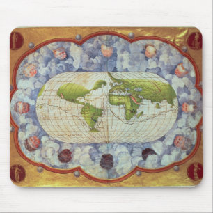 Magellanの世界の旅行をたどる地図 マウスパッド