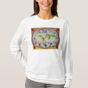 Magellanの世界の旅行をたどる地図 Tシャツ