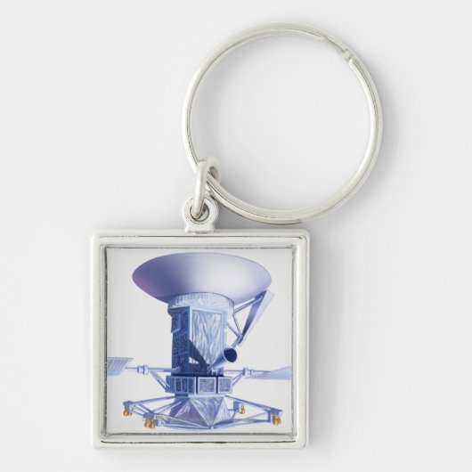 Magellanの宇宙船のイラストレーション キーホルダー (正面)