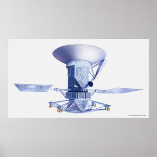 Magellanの宇宙船のイラストレーション ポスター