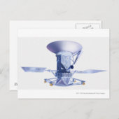 Magellanの宇宙船のイラストレーション ポストカード (正面/裏面)