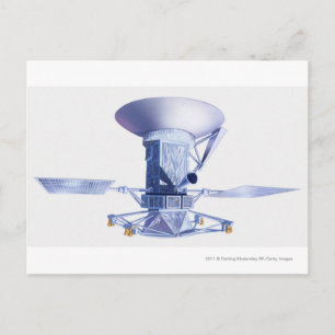 Magellanの宇宙船のイラストレーション ポストカード