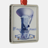 Magellanの宇宙船のイラストレーション メタルオーナメント (右)