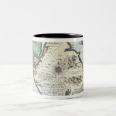 Magellanの海峡の地図、パタゴニア ツートーンマグカップ (中央)