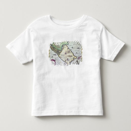 Magellanの海峡の地図、パタゴニア トドラーTシャツ (正面)