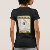 Magellanの1519年の世界旅行のワイシャツ(Wの暗闇) Tシャツ (裏面)