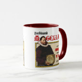 Magellanの1519年の世界旅行(マグかステイン) マグカップ (正面右)