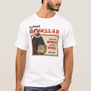 Magellanの1519年の世界旅行(人のライト) Tシャツ