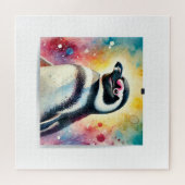 Magellanic Penguin 190724AREF124 - Watercolor ジグソーパズル (横)