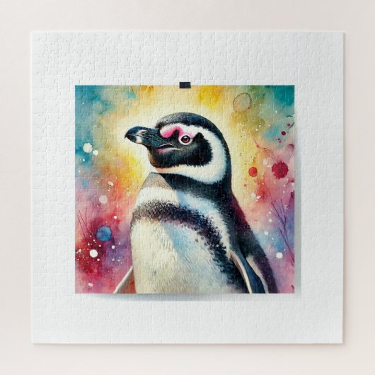Magellanic Penguin 190724AREF124 - Watercolor ジグソーパズル (縦)