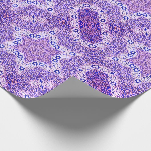 Magen Davidおよびヤナギの葉 ラッピングペーパー (角)