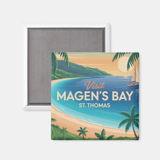 Magen's Bay, St. Thomas マグネット (正面/裏面)
