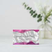 Magenta Agate Silver Glam Stylist Appointment 名刺 (スタンド正面)