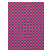 Magenta and smoke checkerboard pattern テーブルクロス (正面)