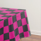 Magenta and smoke checkerboard pattern テーブルクロス (インサイチュ)