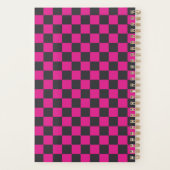 Magenta and smoke checkerboard pattern プランナー手帳 (裏面)