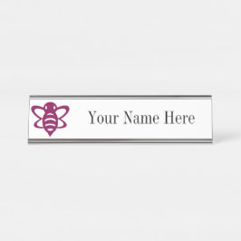 Magenta Bee Name Plate デスクネームプレート