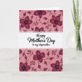 Magenta Blossoms Day Card カード (正面)