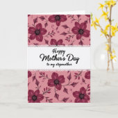 Magenta Blossoms Day Card カード (黄色い花)