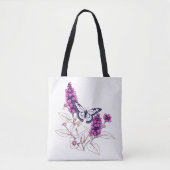 Magenta Butterfly Bush トートバッグ (正面)