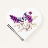 Magenta Butterfly Bush ノートブック (正面)