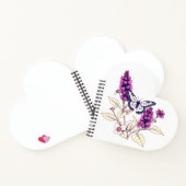 Magenta Butterfly Bush ノートブック (内部)