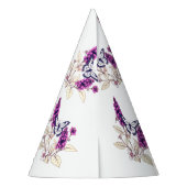 Magenta Butterfly Bush パーティーハット (裏面)