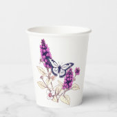 Magenta Butterfly Bush 紙コップ (裏面)