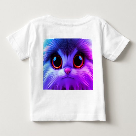 Magenta-Cute ベビーTシャツ (裏面)