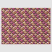 Magenta Gold Christmas Pattern#12 ID1009 薄葉紙 (正面)