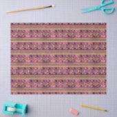 Magenta Gold Christmas Pattern#27 ID1009 薄葉紙 (クラフト)