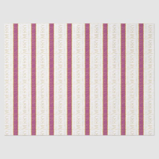 Magenta Gold Christmas Pattern#35 ID1009 薄葉紙 (正面)