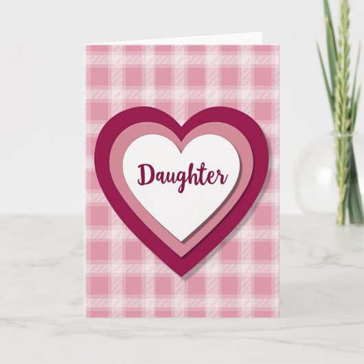 Magenta Heart Daughter Card カード (正面)