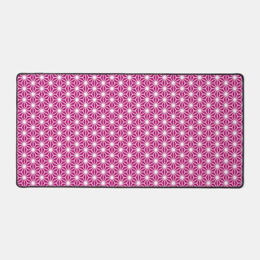 Magenta Japanese Pattern Desk Mat デスクマット (正面)